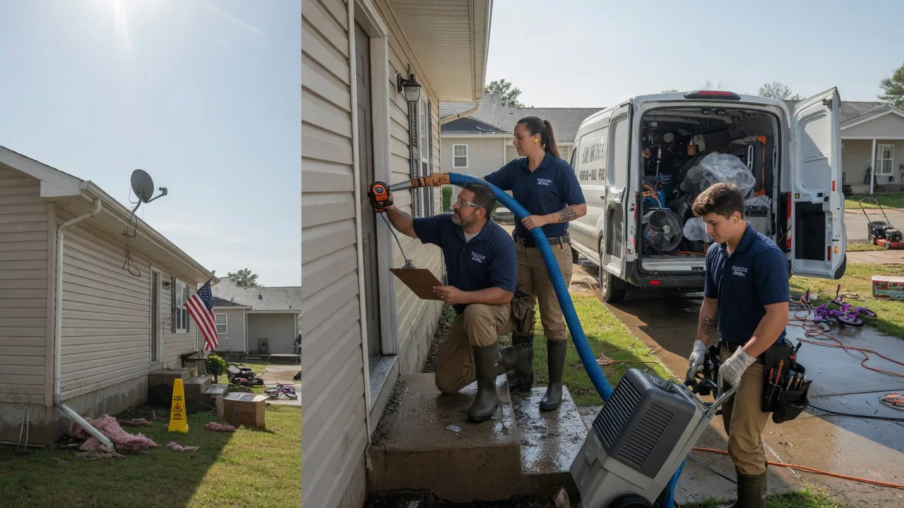 Ceiling Water Damage Restoration in Roberts, IL near me